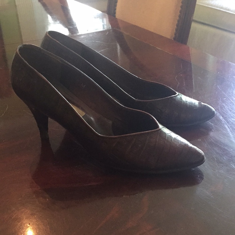 Calvin Klein Alligator Pumps